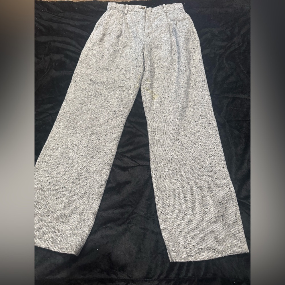 Tory Burch Women's Gray Tweed Joggers - Picture 3 of 9